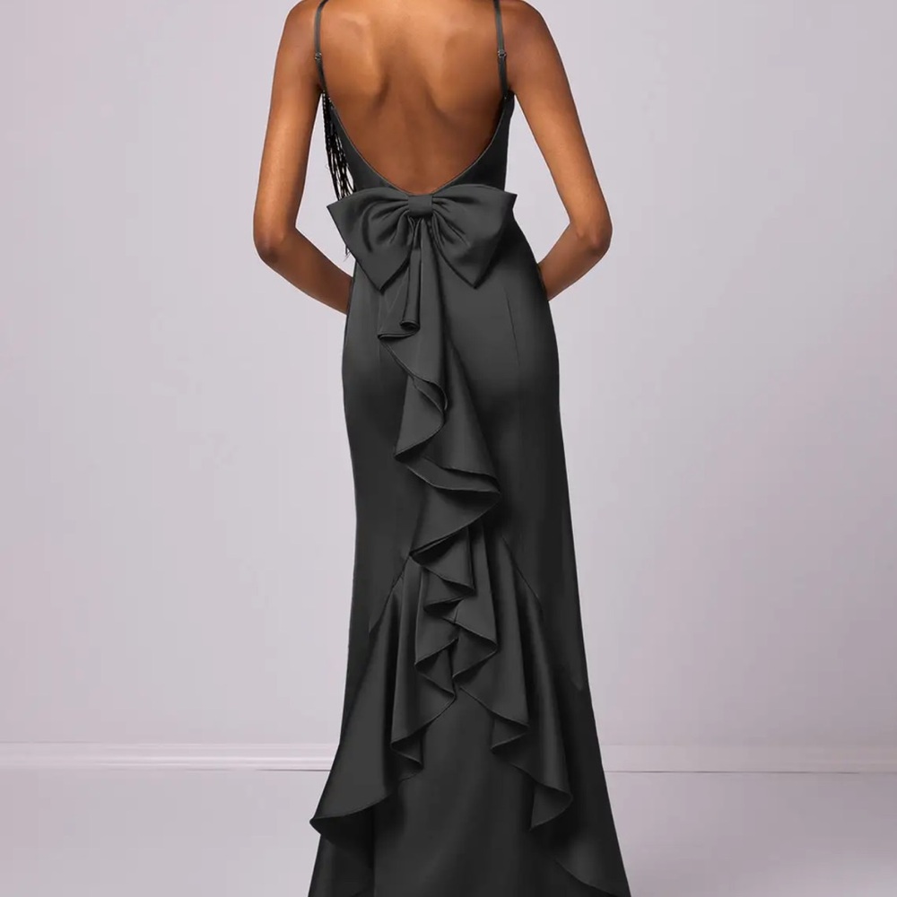 Azazie Black Bridesmaid dress